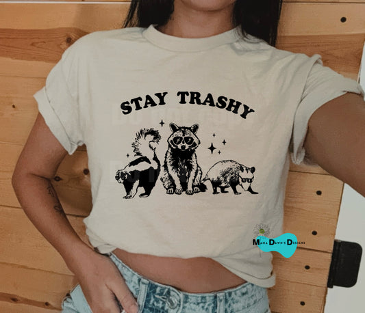 Stay Trashy Raccoon Tee