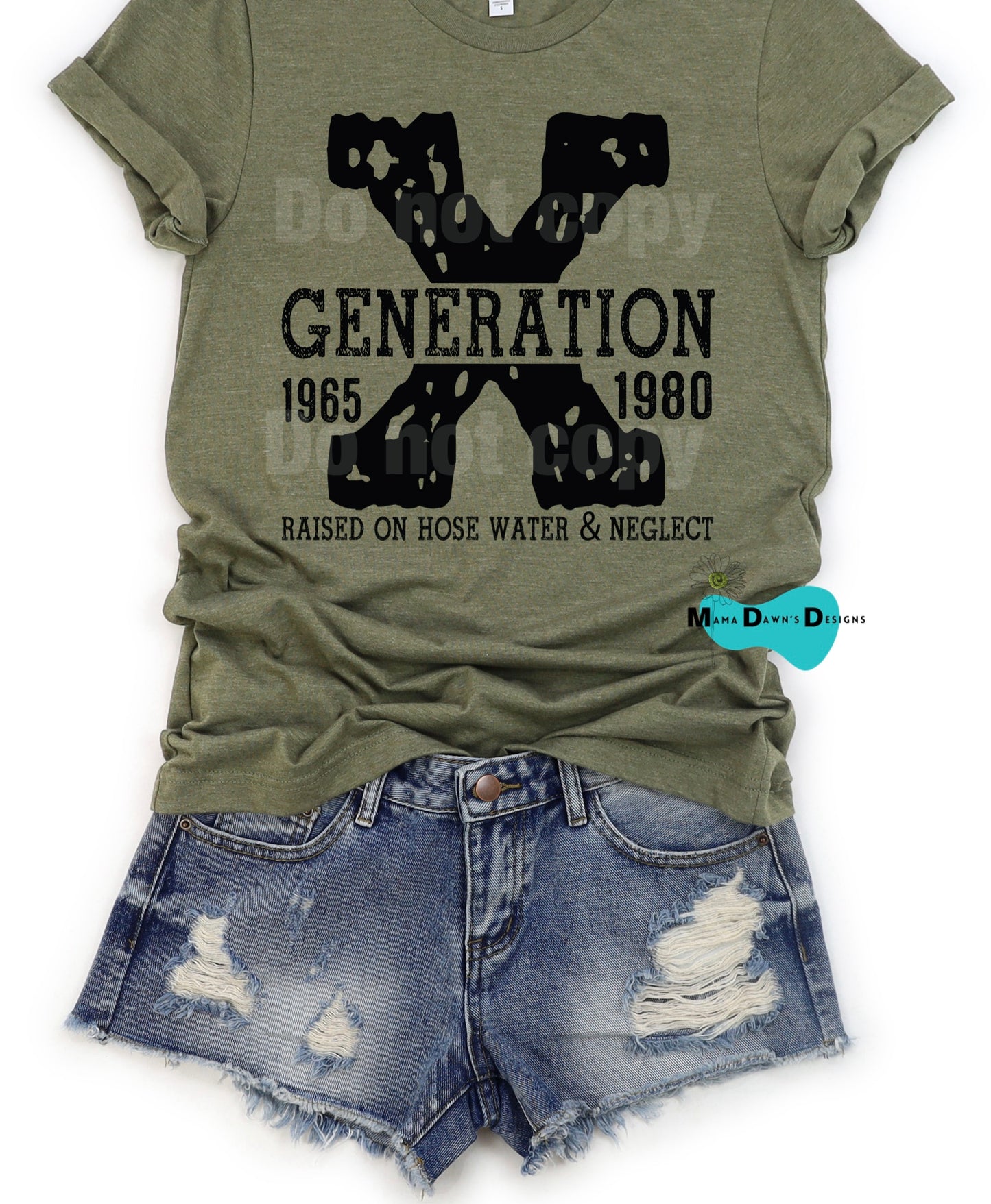 Generation X Distressed Tee