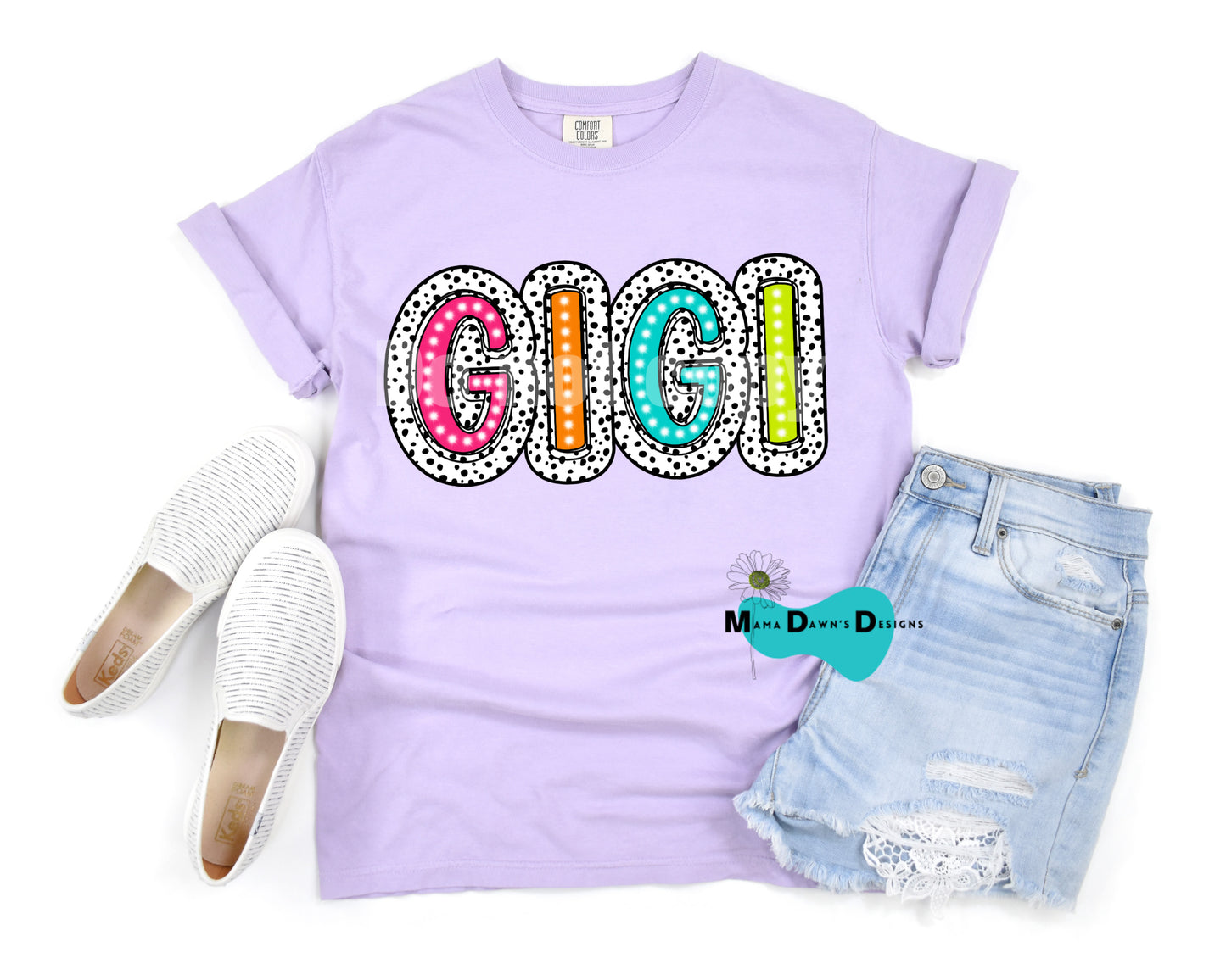 Gigi Bright Dotted Tee